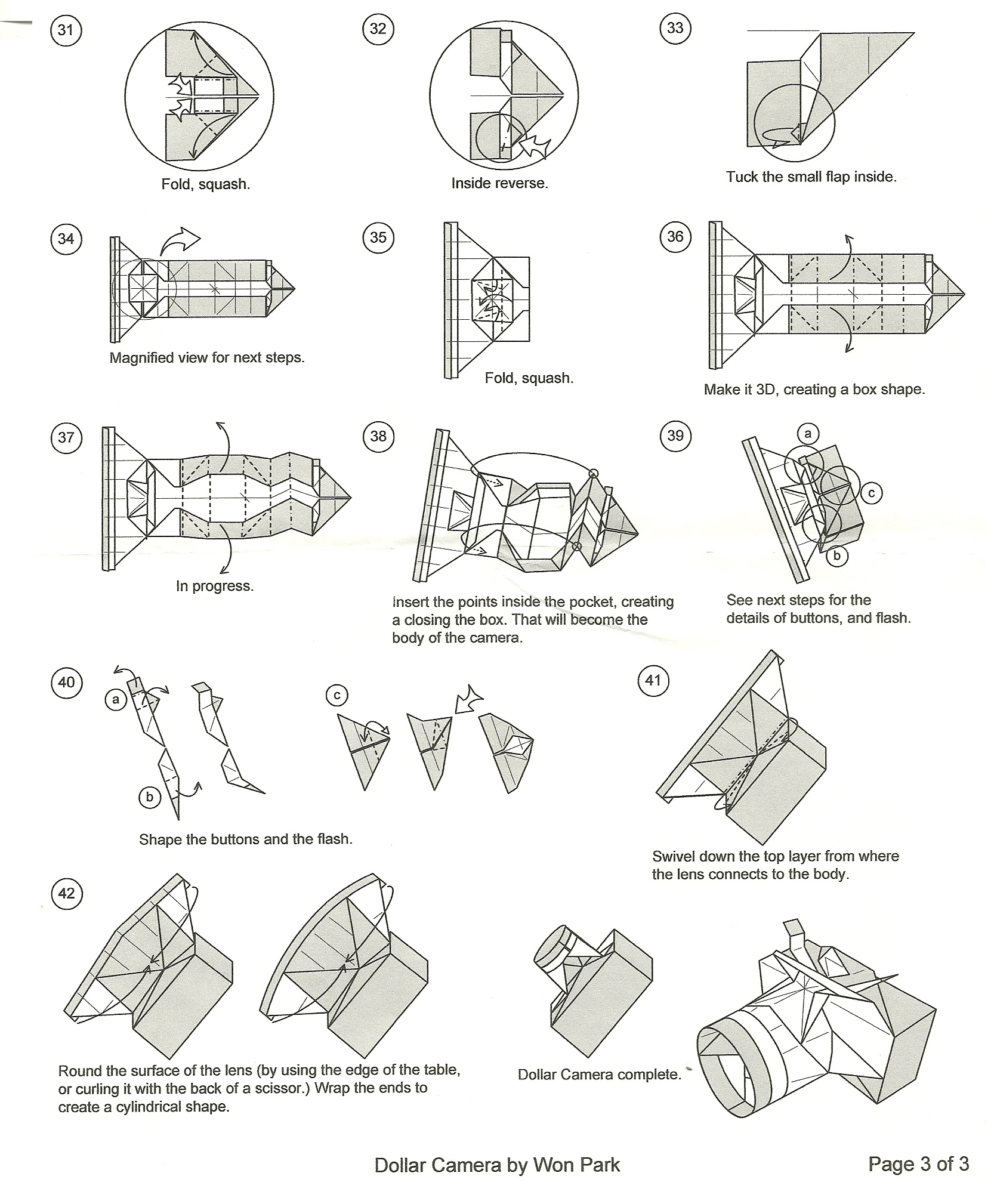 How to make origami weapon