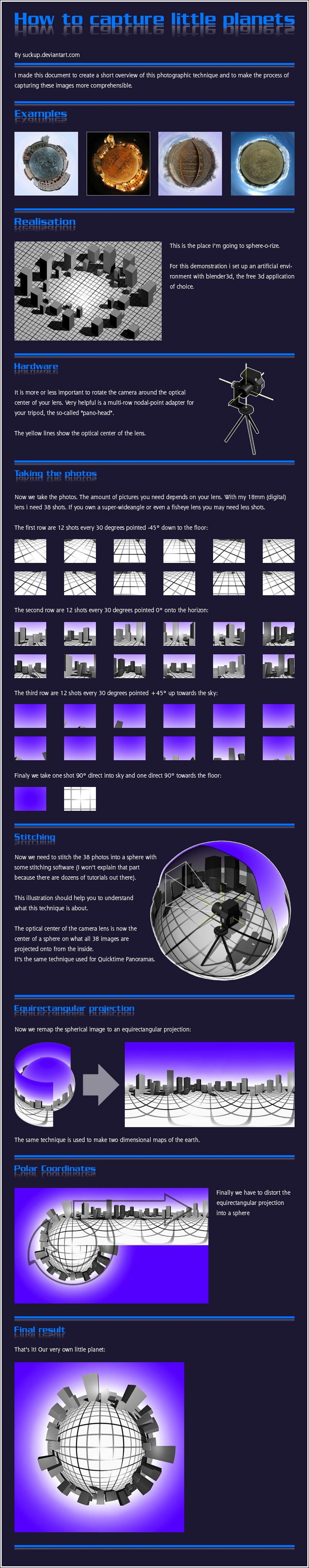 Capture a little planet with this easy steps.