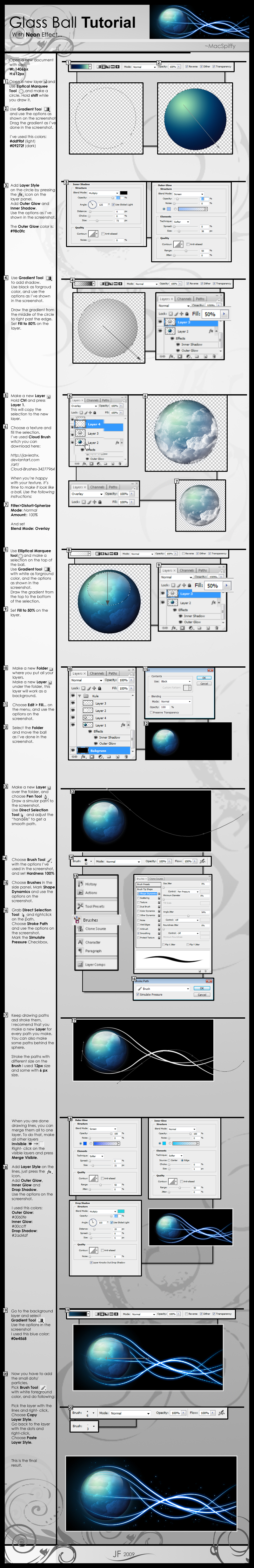 Create your own glass ball with this easy tutorial from photoshop.