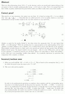 Proving 0.9 = 1