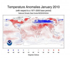 Temperature Changes 2010 Jan