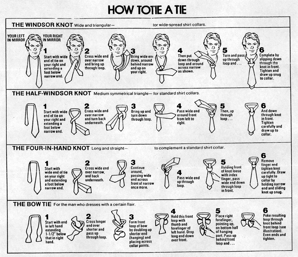 How to tie a tie